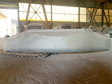 أكملت شركة Zunhua Shengjian Fanrong Machinery Co., Ltd. تسليم عينات ثقل الموازنة الخلفي للحفارات الصغيرة الخاصة بالعميل الجديد